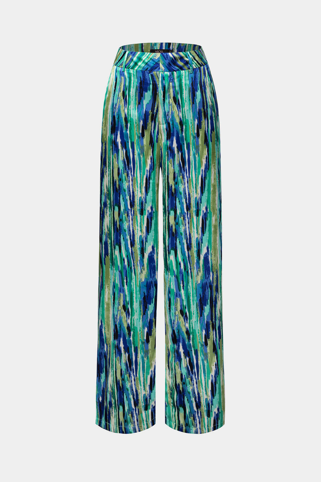 Verónica™ | Pantalones Rectos de Cintura Alta con Estampado de Mármol