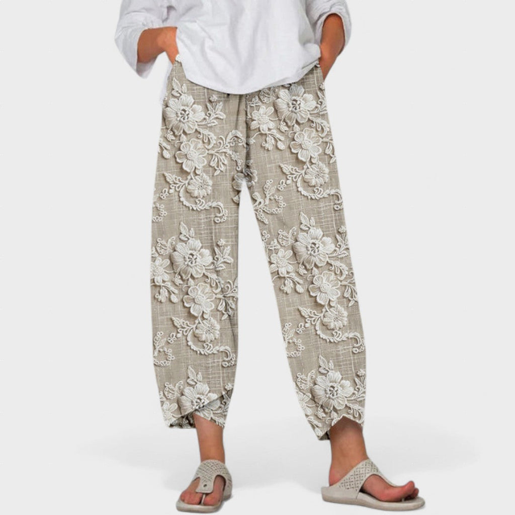 Natalia™ | Pantalones con Estampado Floral y Ajuste Cómodo