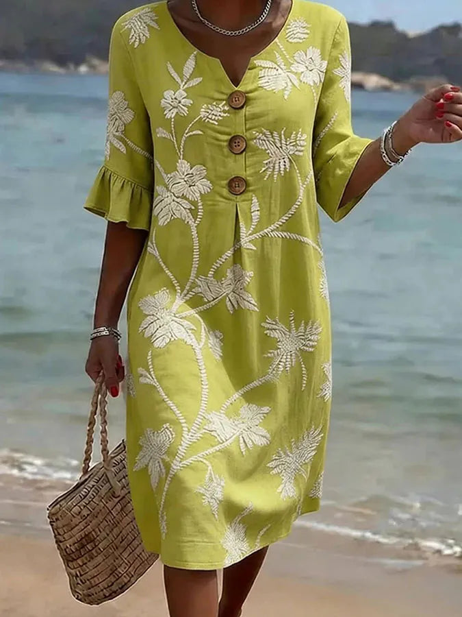 Isadora™ | Vestido informal de mujer con estampado floral.
