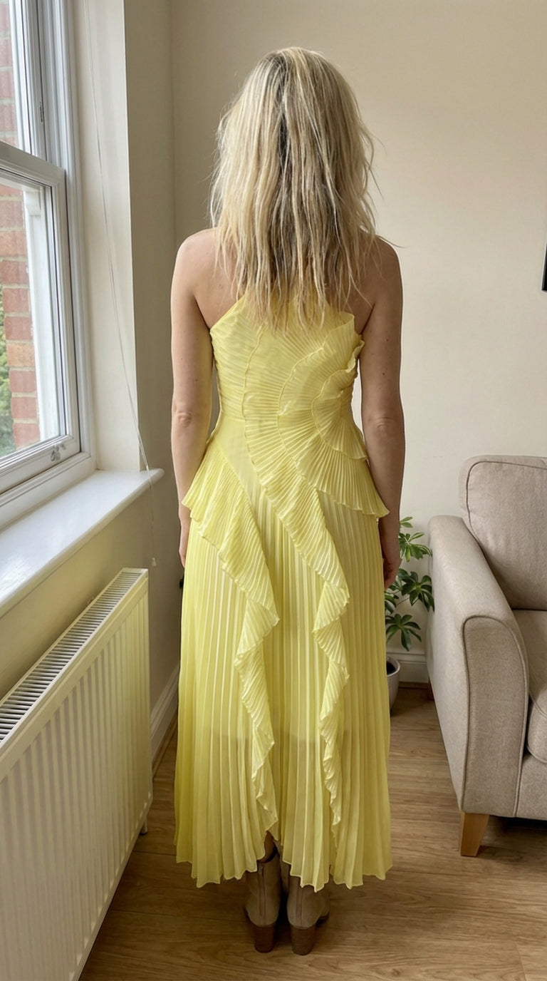 Luna™ | Vestido largo plisado