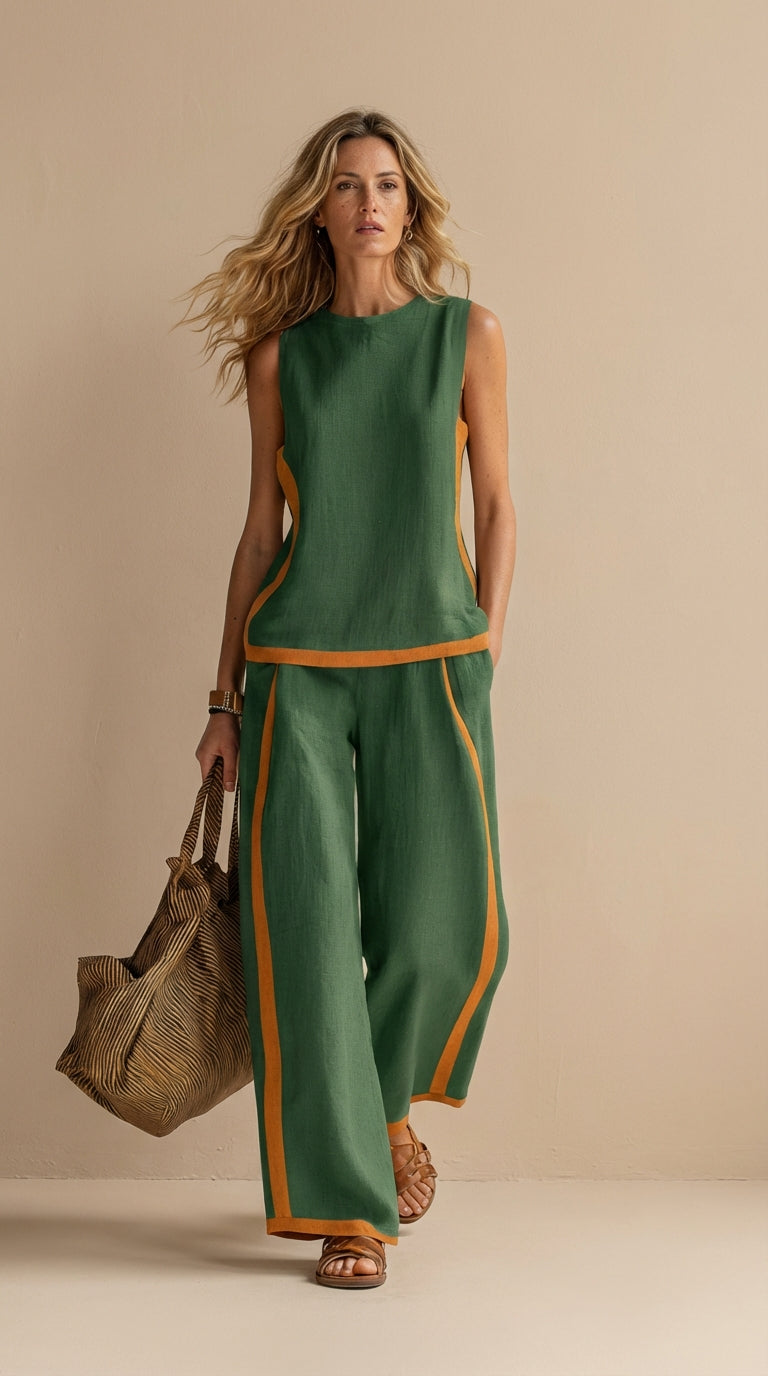 Sofía™ | Conjunto de lino y algodón