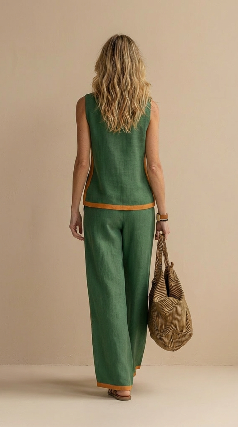 Sofía™ | Conjunto de lino y algodón