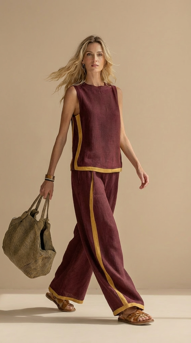 Sofía™ | Conjunto de lino y algodón