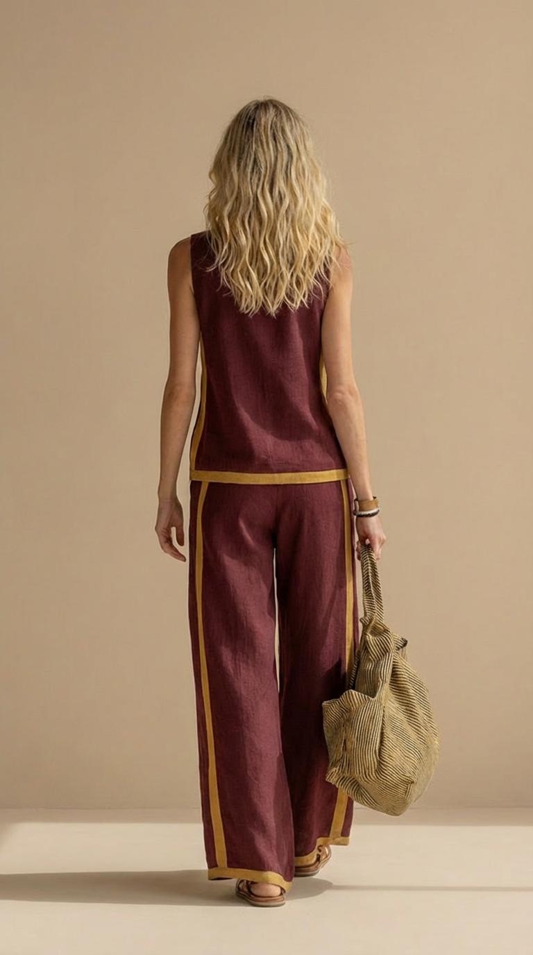Sofía™ | Conjunto de lino y algodón