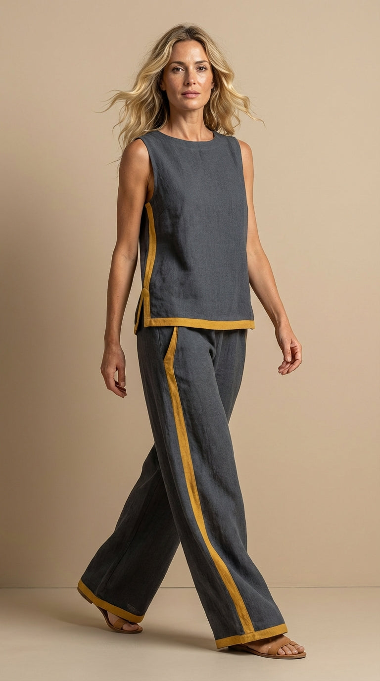 Sofía™ | Conjunto de lino y algodón