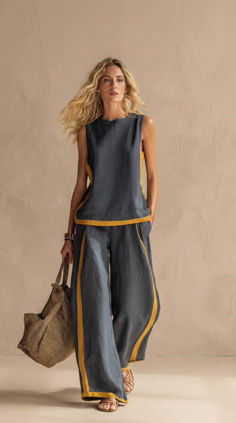 Sofía™ | Conjunto de lino y algodón