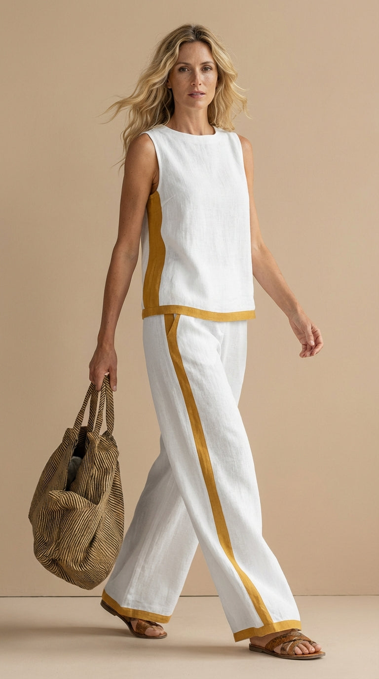 Sofía™ | Conjunto de lino y algodón
