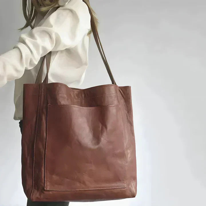 Claudia™ | Bolso tote de piel