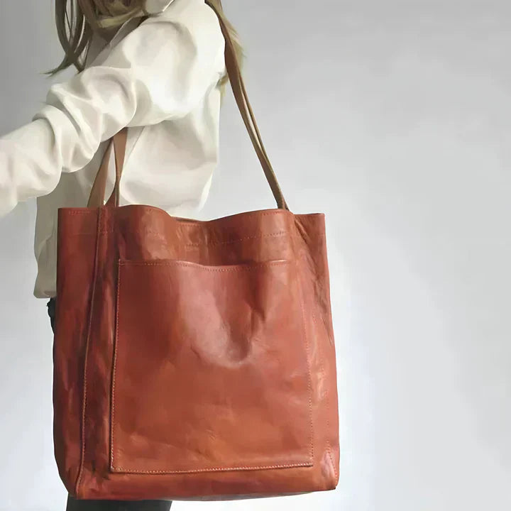 Claudia™ | Bolso tote de piel