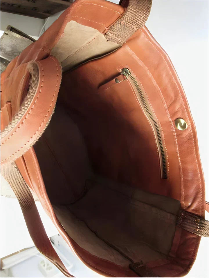 Claudia™ | Bolso tote de piel
