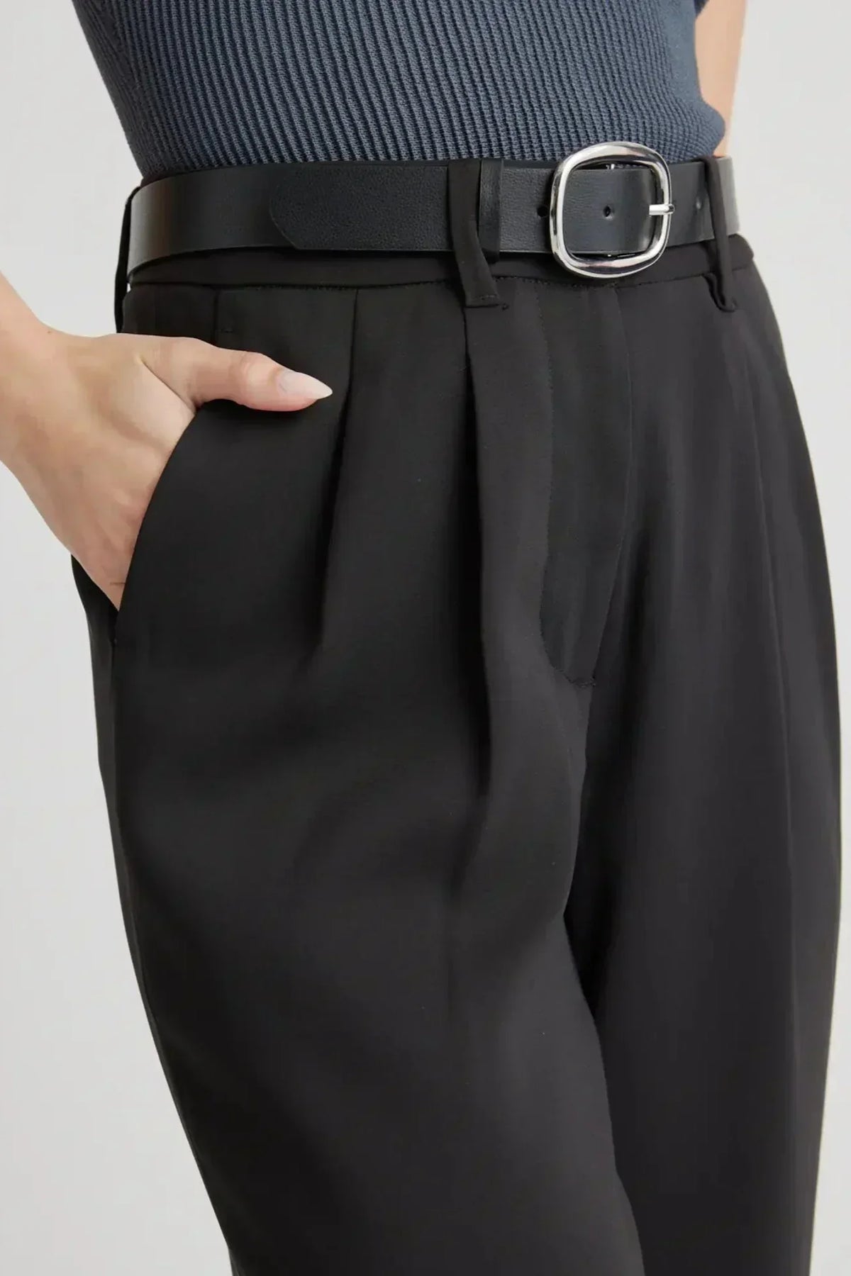 Gabriela™ | Pantalones Tailored de Pierna Ancha