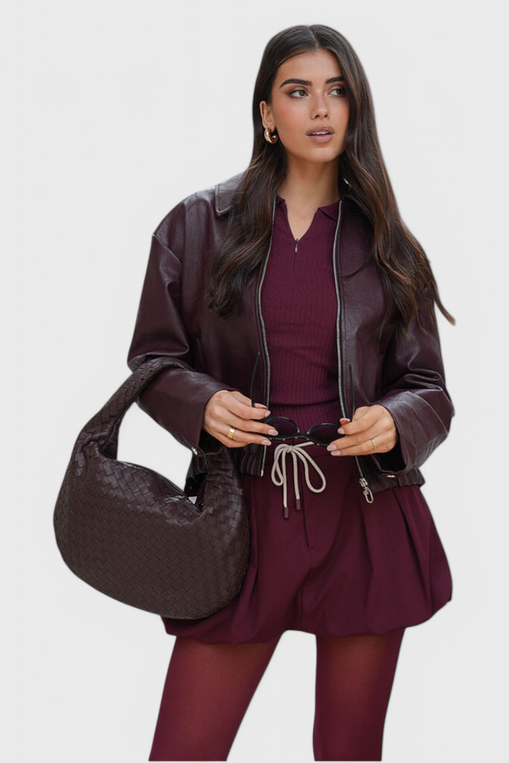 Carolina™ | Bolso Mediano Woven con Detalle de Nudo