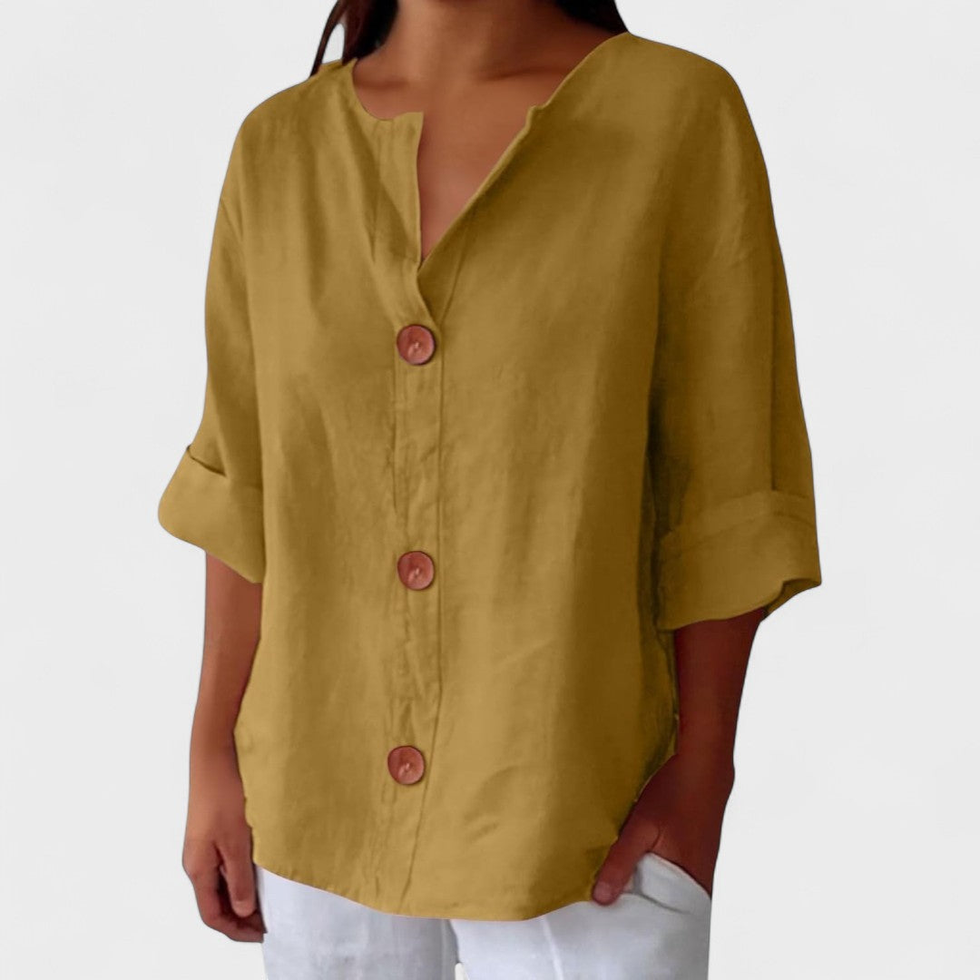 Carmen™ | Blusa Casual de Lino